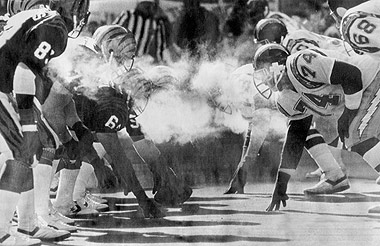 Freezer bowl, coldest games in history, coldest football games